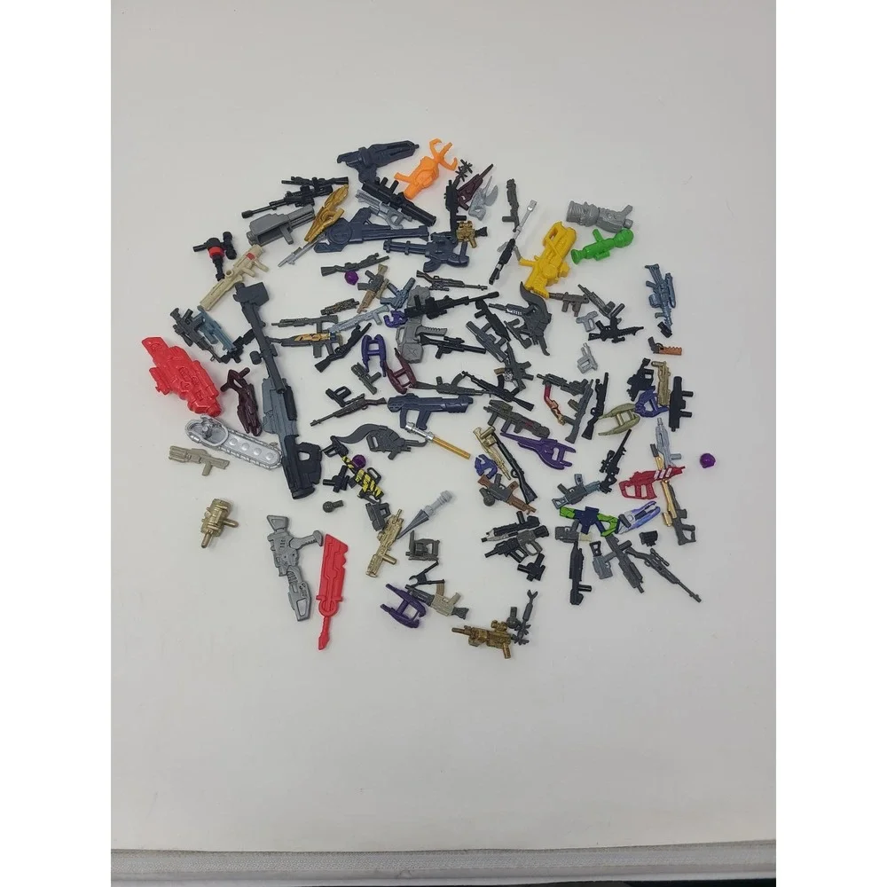 Large Lot Of Minifig Weapons